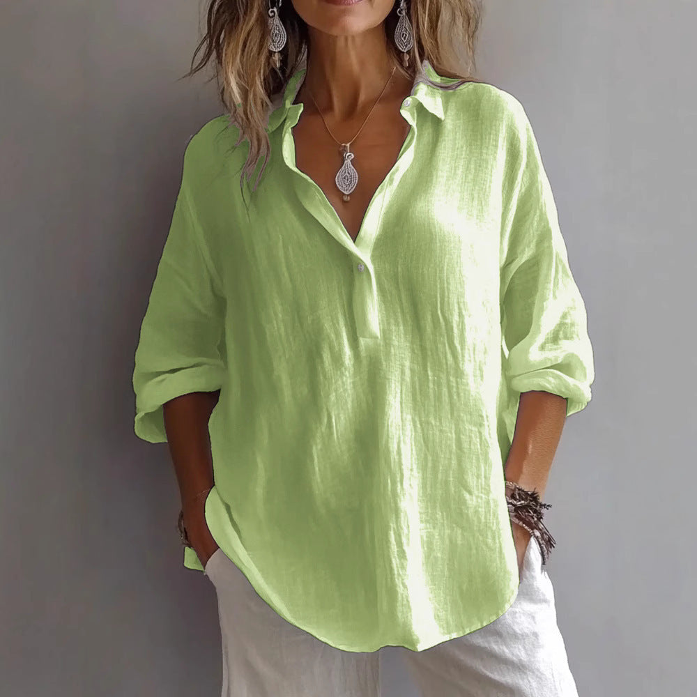 Magda | Bluză V-Neck Fără Efort
