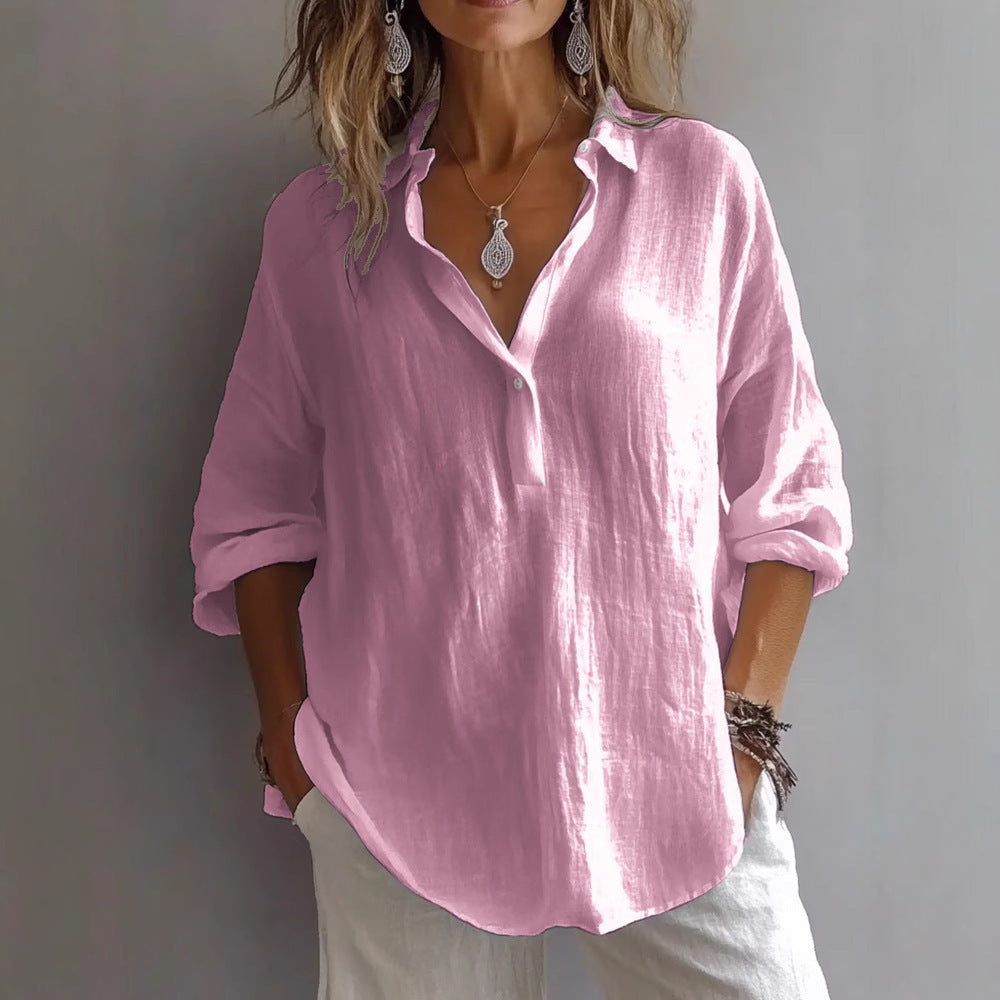 Magda | Bluză V-Neck Fără Efort