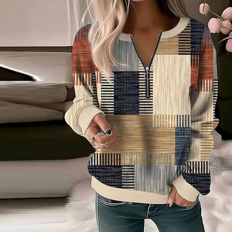 Hanorac Casual Tasia cu Blocuri de Culoare