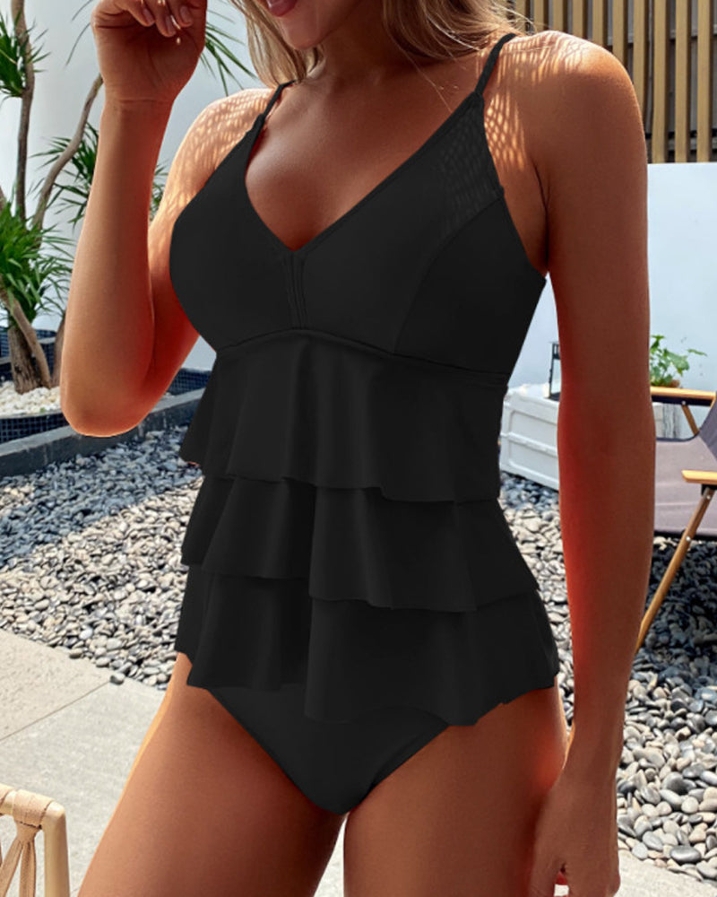 Lia - Costume de baie efervescente cu volane stilate